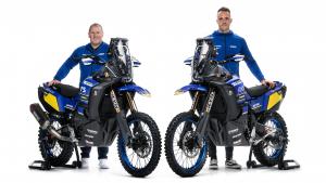 Équipe Yamaha Rebel X Sports Africa Eco Race avec Pol Tarres et Manuel Botturi.  - Yamaha Racing.