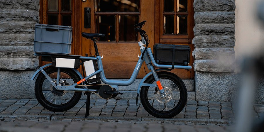 Gâteau nouveau vélo électrique utilitaire Aik dans le cadre de la famille « travail »