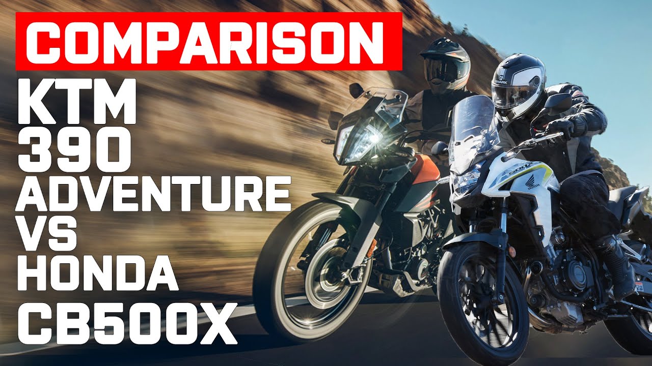 Face à face - KTM 390 Adventure vs Honda CB500X - sur et hors route