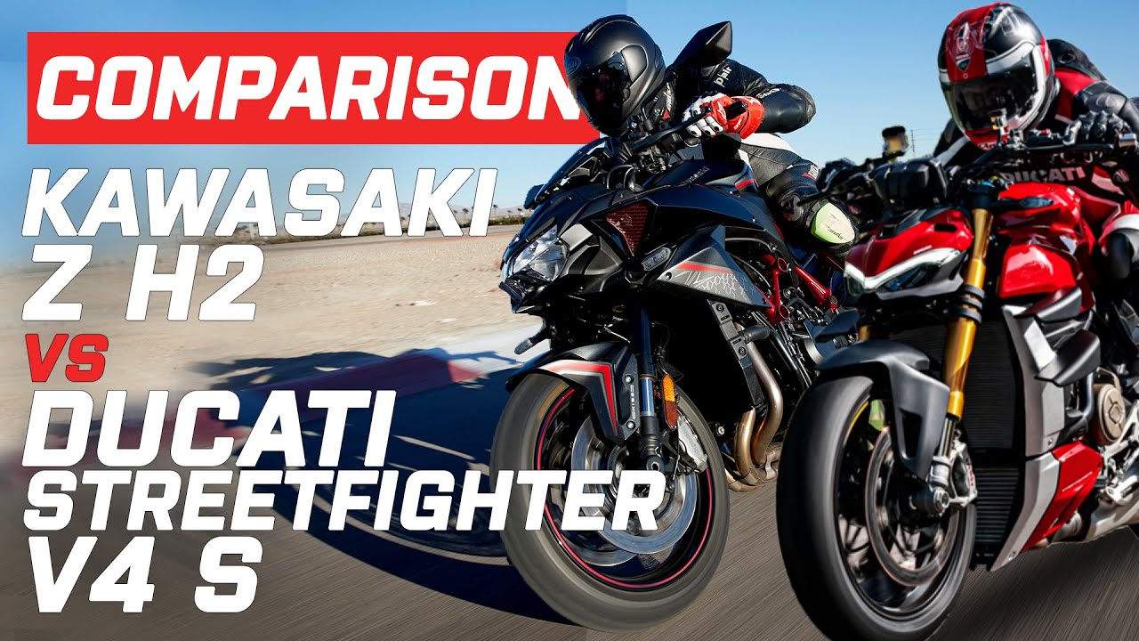 Face à face : Ducati Streetfighter V4 S vs Kawasaki Z H2