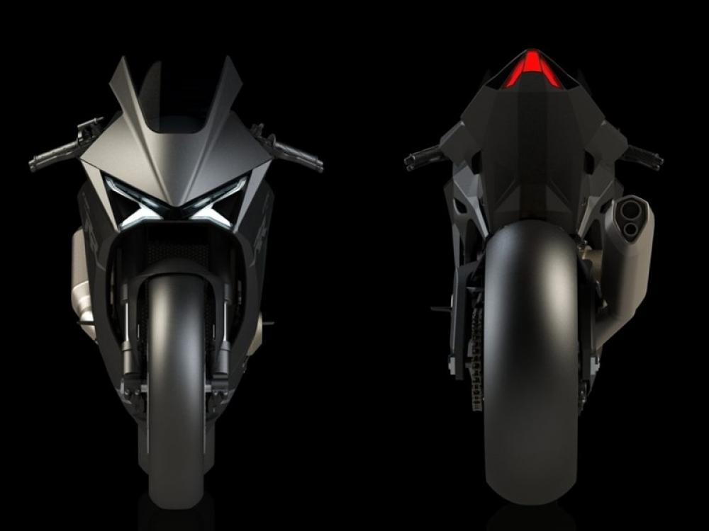 Le rendu montre à quoi pourrait ressembler une Honda CBR750R