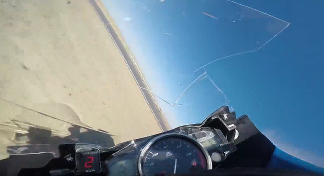 Crash douloureux en POV le jour de la piste