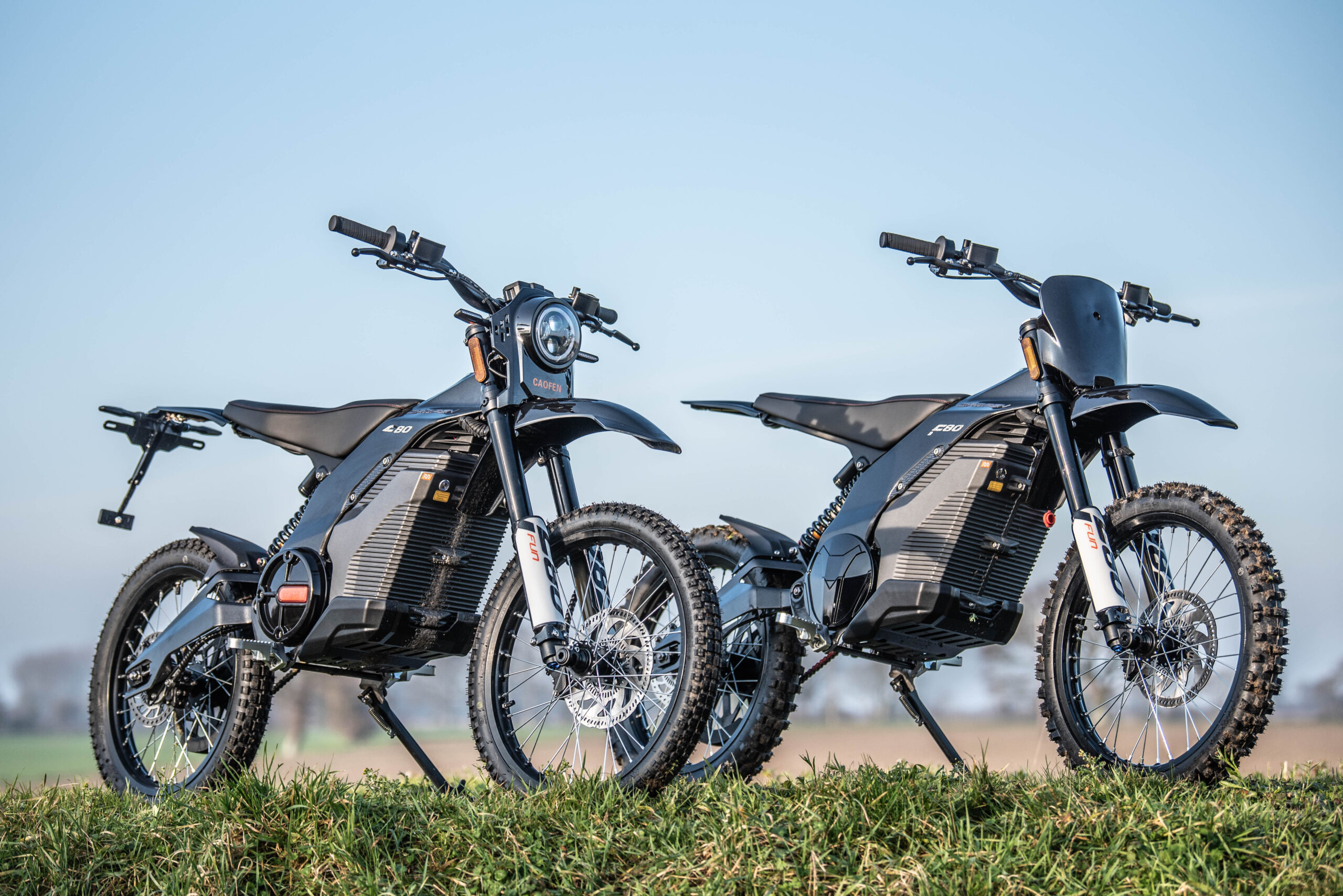 Lancement de la moto électrique double sport Caofen F80 au Royaume-Uni