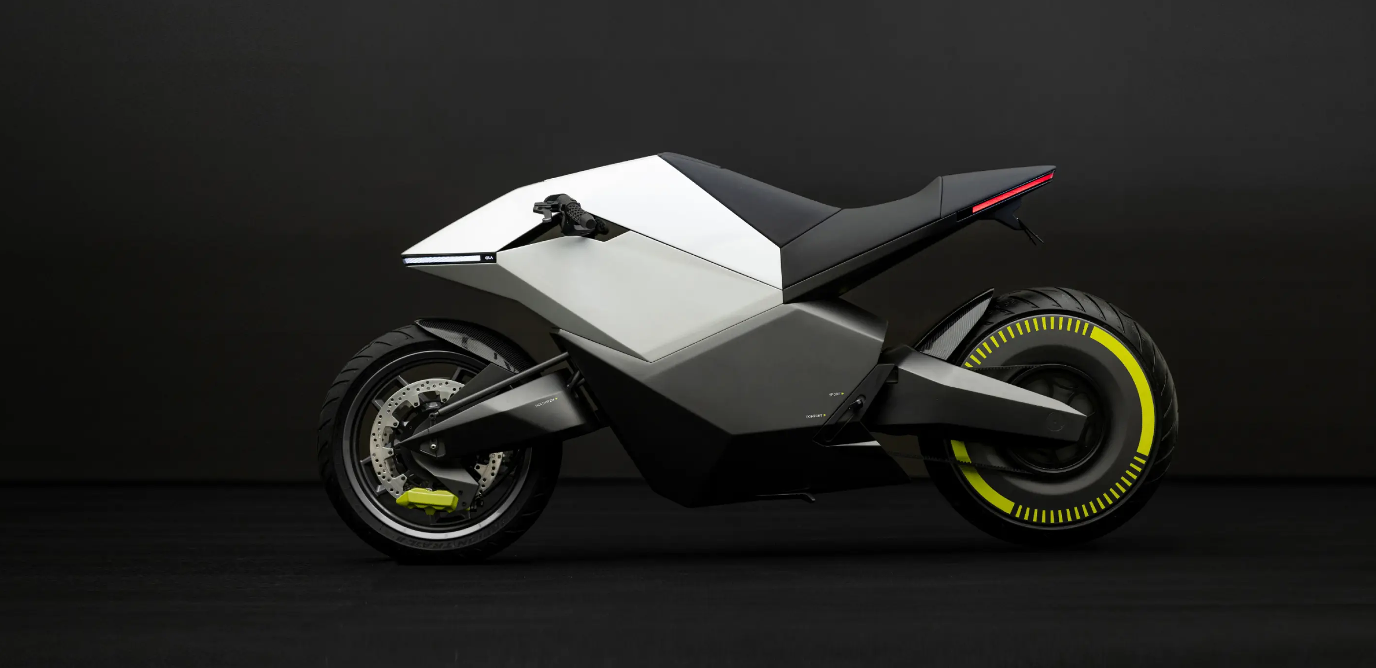 Nouvelles motos électriques Ola concept disponibles à la réservation