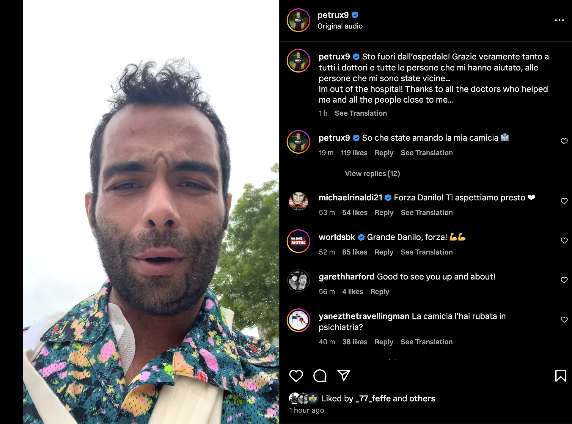 Petrucci parle – et la liste des blessés est assez longue…