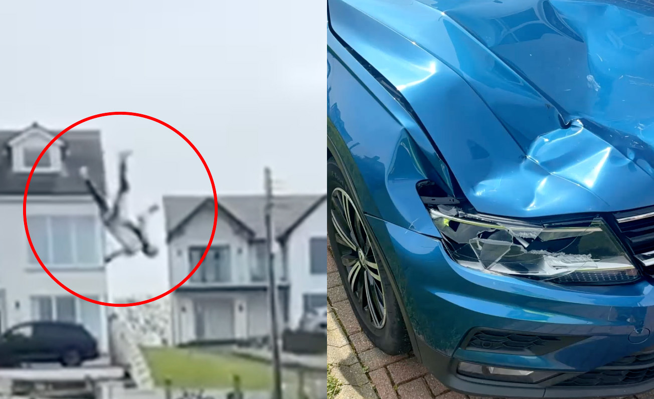 Le pilote du NW200 échappe à des blessures graves après avoir atterri sur une voiture