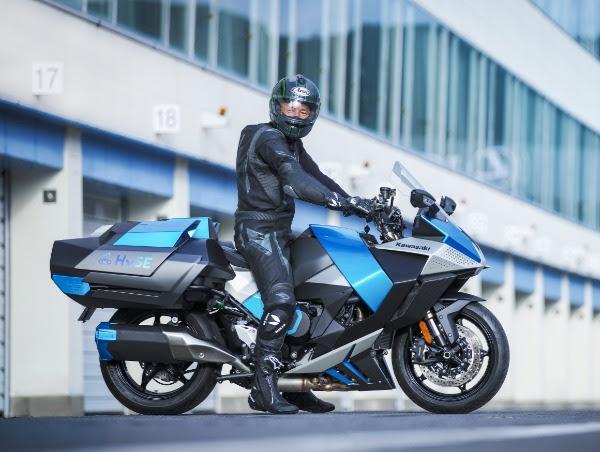 Moto ICE à hydrogène Kawasaki.