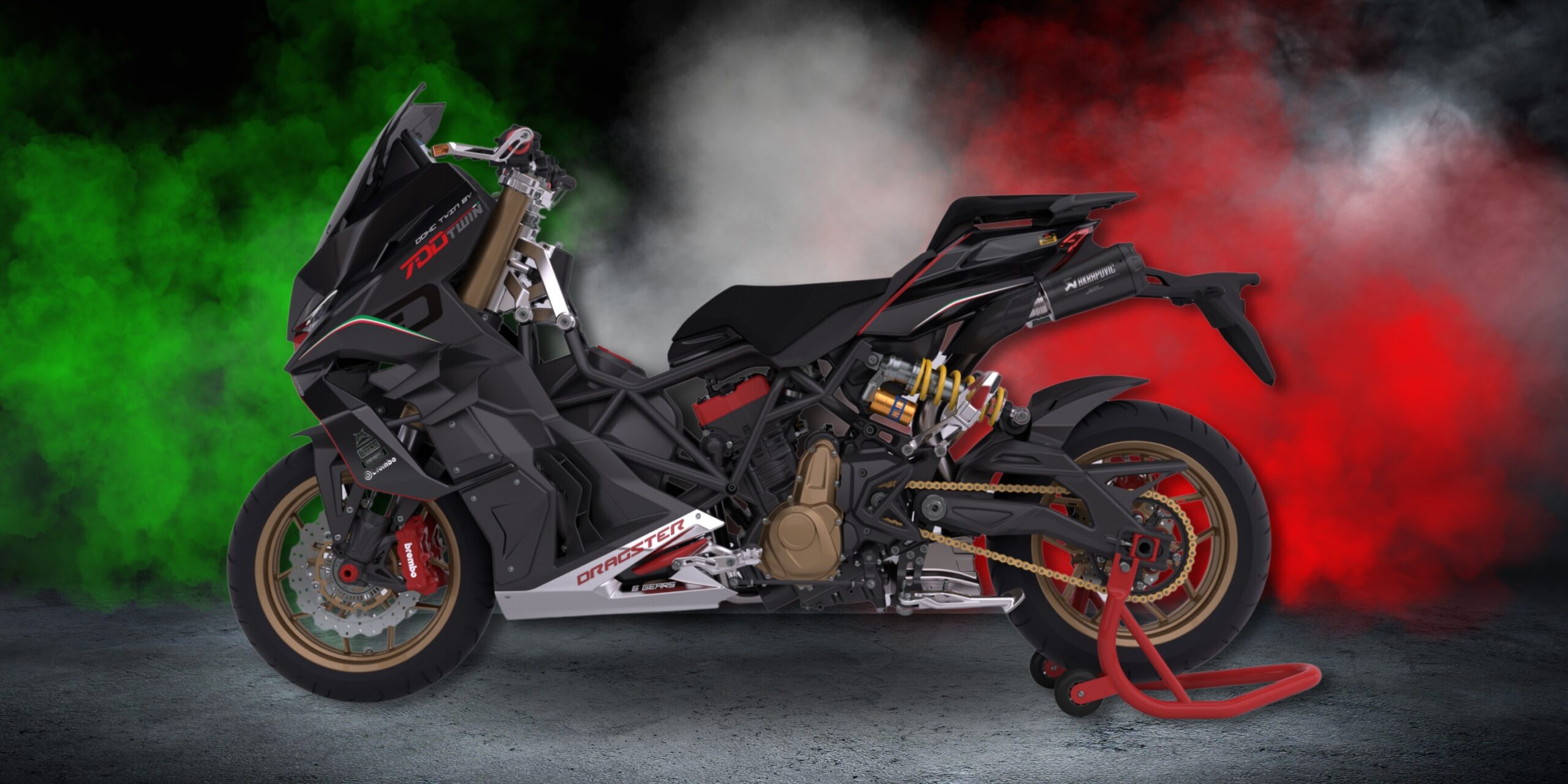 Le superscooter Italjet Dragster 700 de Bonkers fait son apparition avec un prix élevé