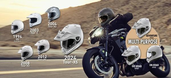 Arai Tour X5 - évolution et configurations