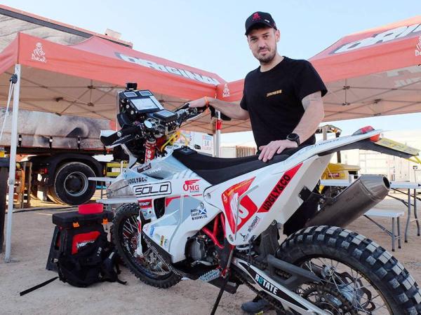 James Hillier et GasGas 450 Rallye.