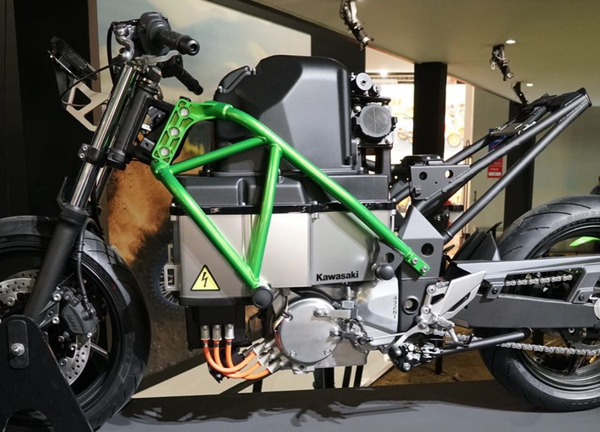 Prototype de moto électrique de Kawasaki