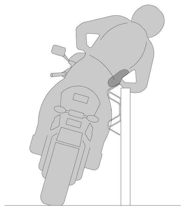 Image du rapport démontrant une blessure à la barrière de sécurité