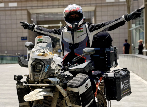 Yogesh Alekari lors de son voyage à moto. Crédit photo - Yogesh Alekari