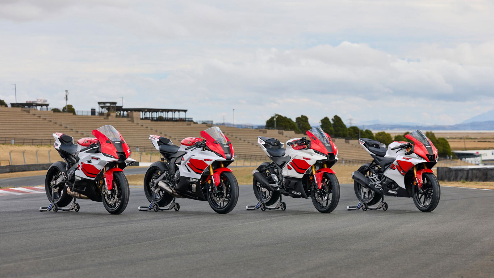 Les Yamaha R125, R3, R7 et R9 reçoivent la couleur 2026 assortie