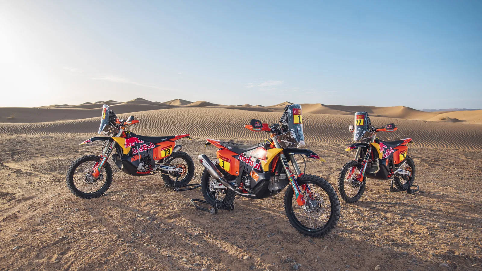 KTM dévoile trois motos Red Bull 450 Rally avant le Dakar 2026