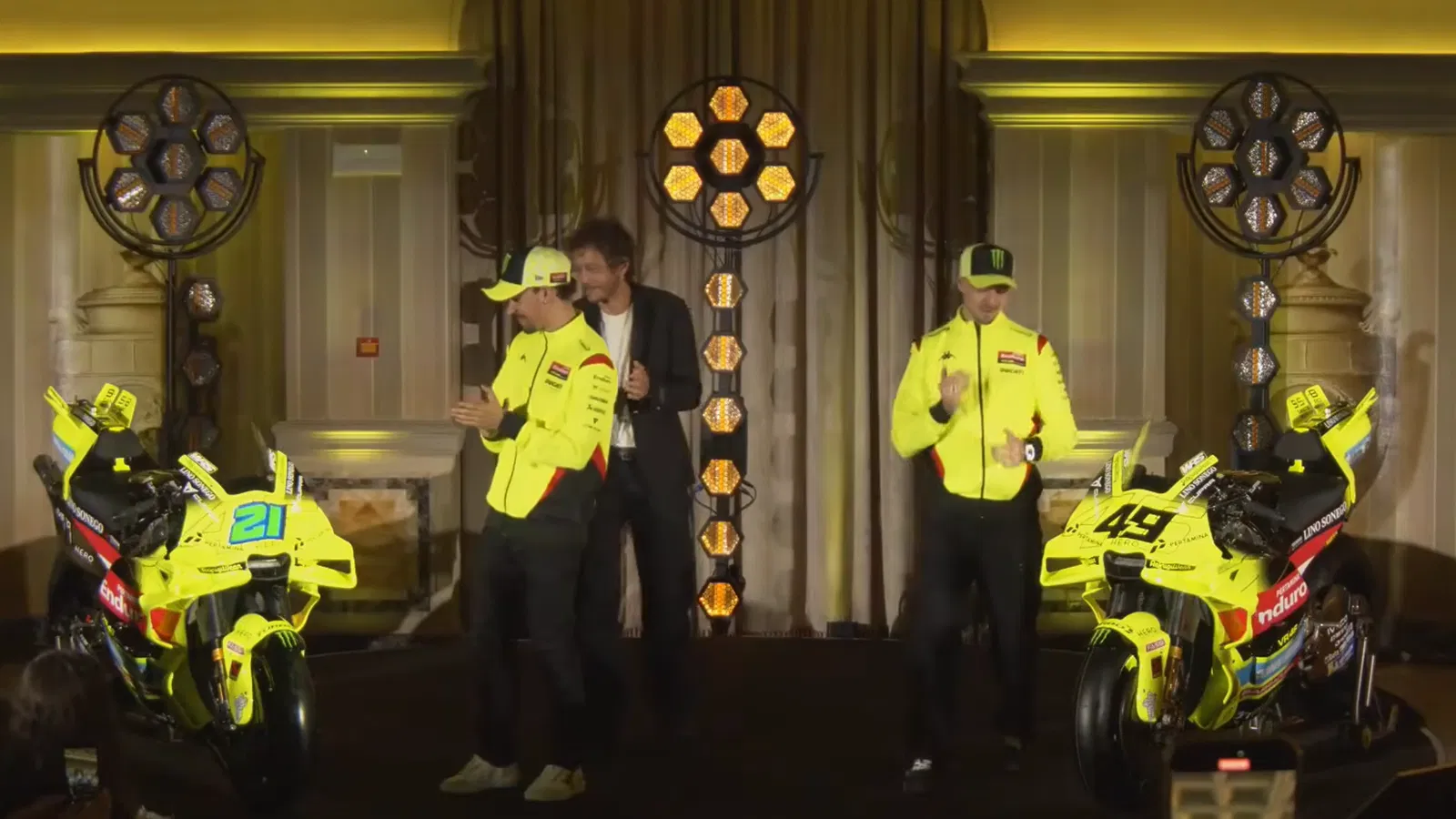 L'équipe MotoGP de Valentino Rossi dévoile sa livrée 2026 à Rome