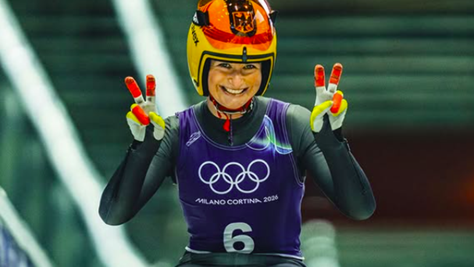 Julia Taubitz. Credit: Instagram/FIL Luge.