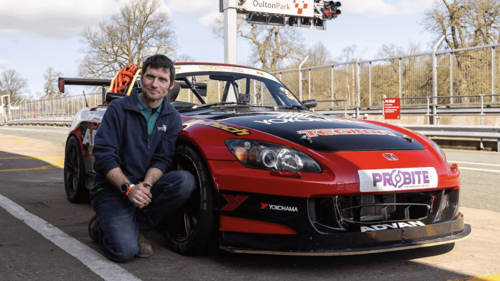 Guy Martin with an S2000R. Photo credit - Honda Racing