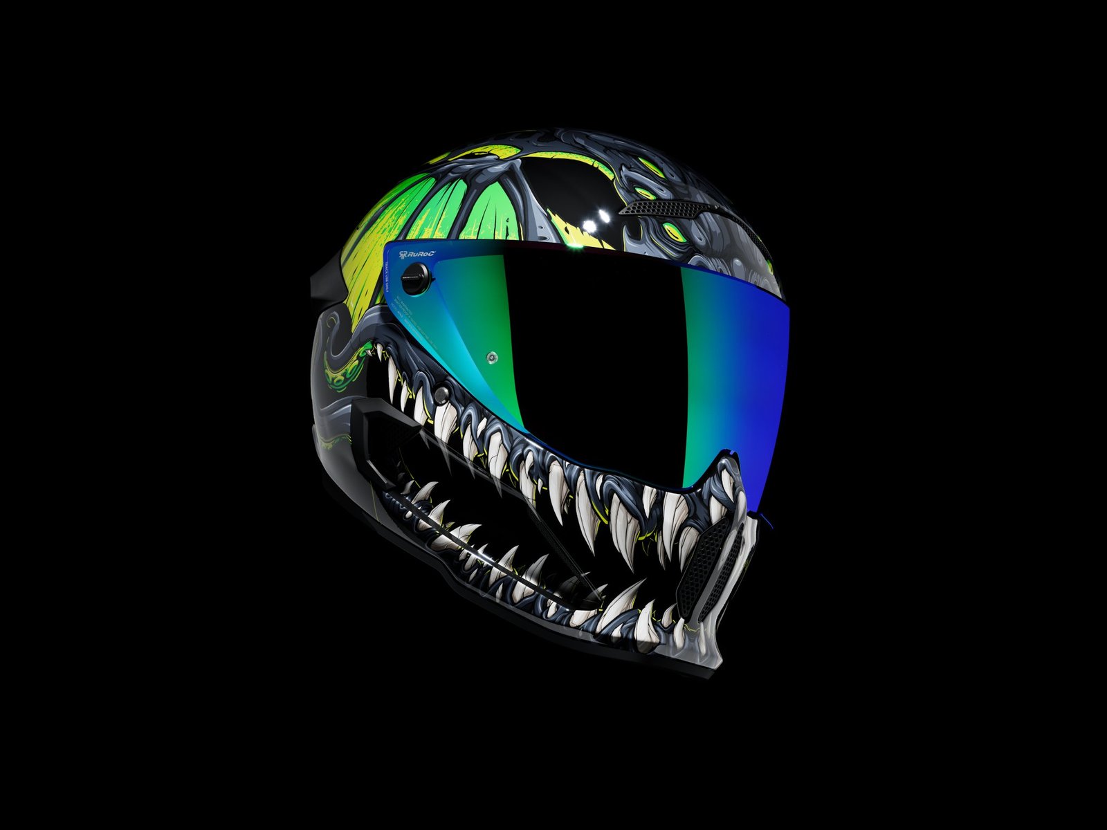 Casque Ruroc AT4.0 Carbon Cthulhu