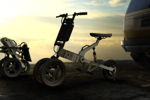 Toyota Land Hopper est un concept de vélo électrique à trois roues inspiré du Land Cruiser