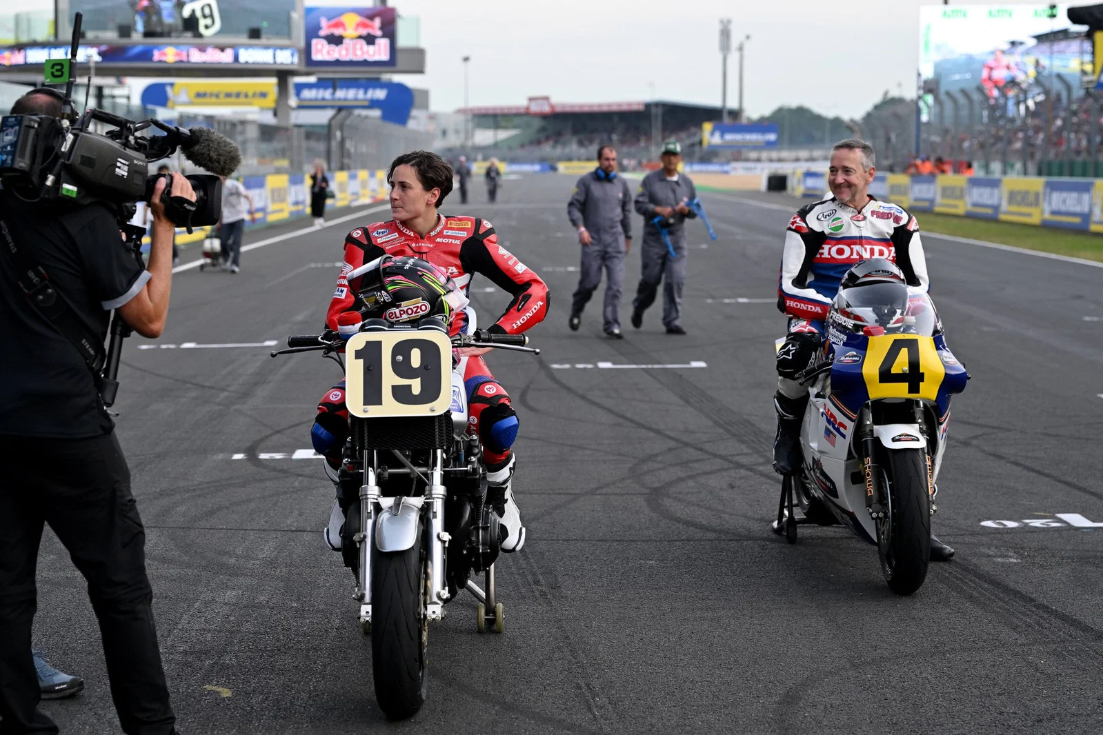 Ana Carrasco et Freddie Spencer au Mans.