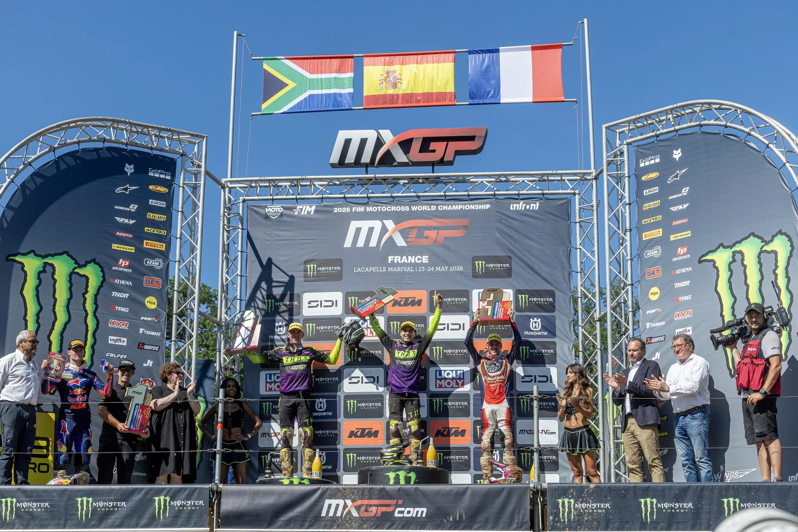 Le podium MXGP
