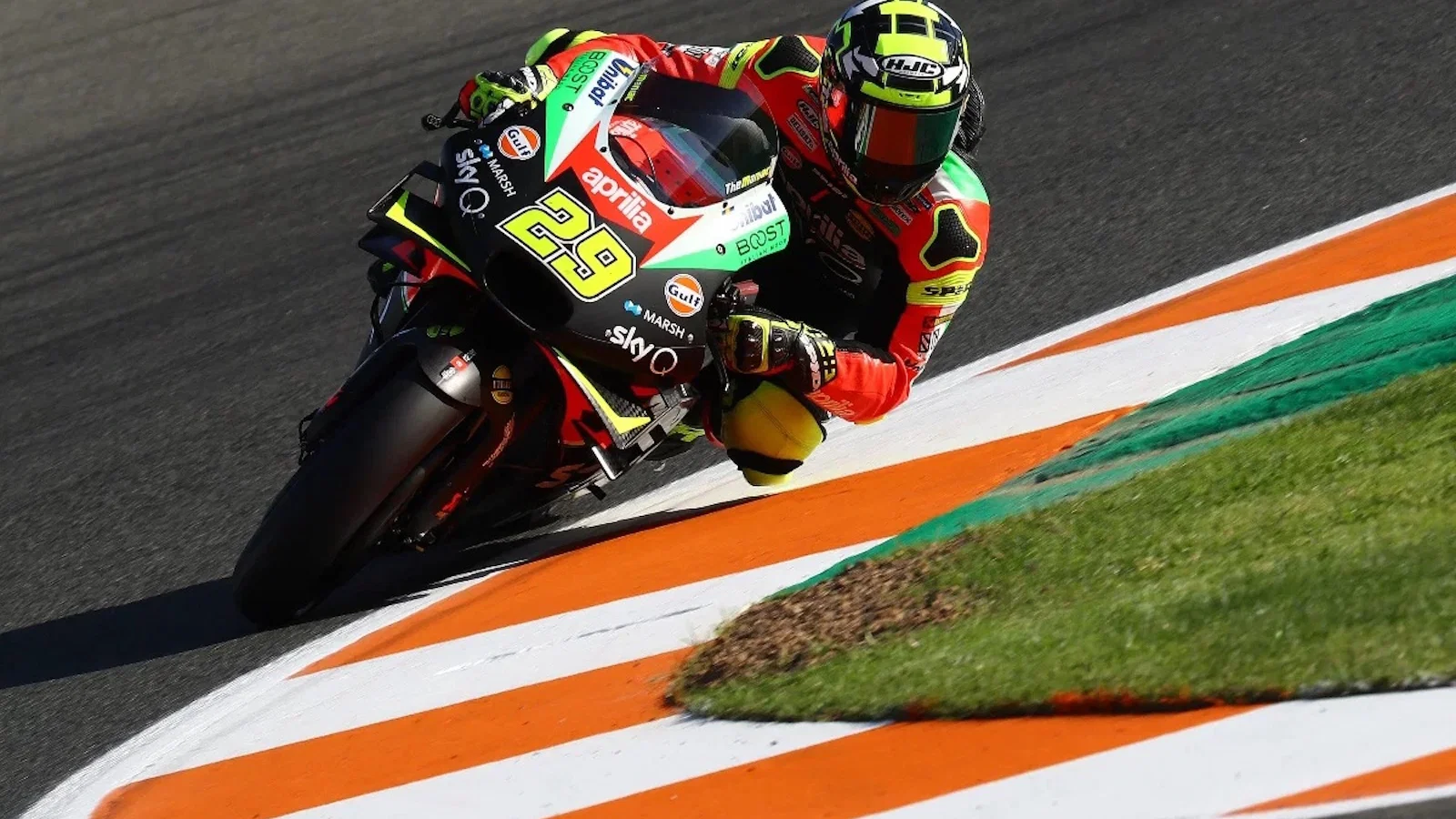 Andrea Iannone racing on track