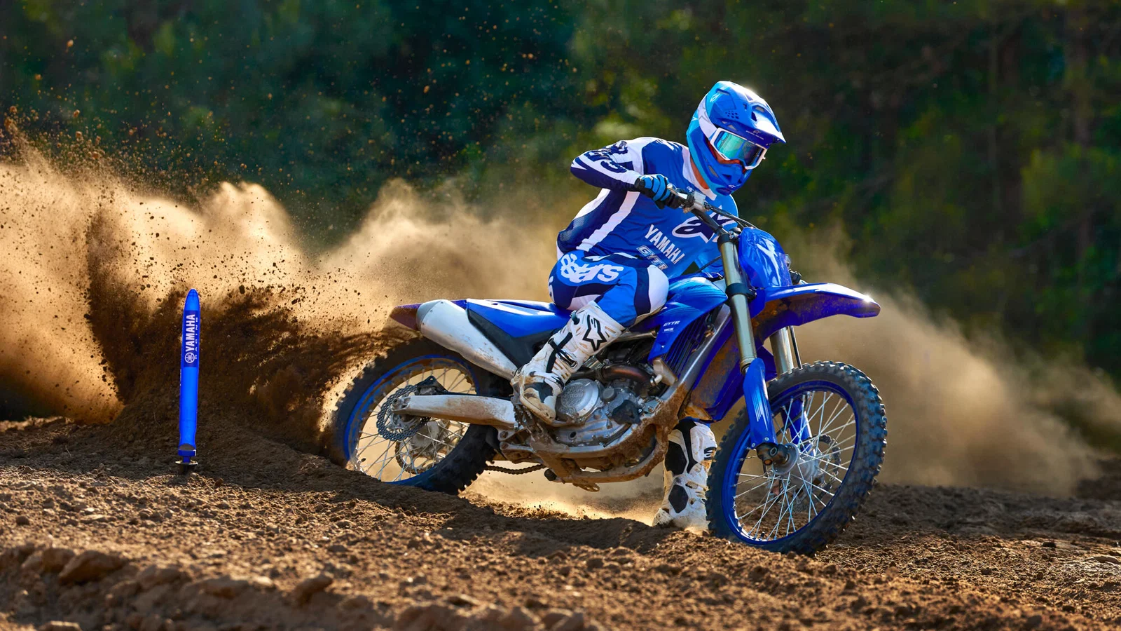 New Yamaha YZ250F off-road competition machine.