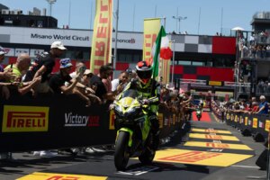 La Triumph Daytona 660 remporte sa première victoire au championnat du monde à Misano