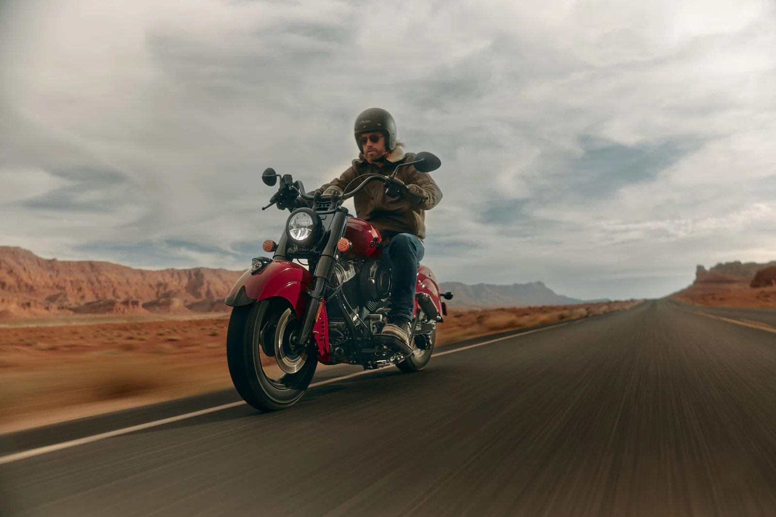 L’Indian Chief Vintage 2026 sur la route.