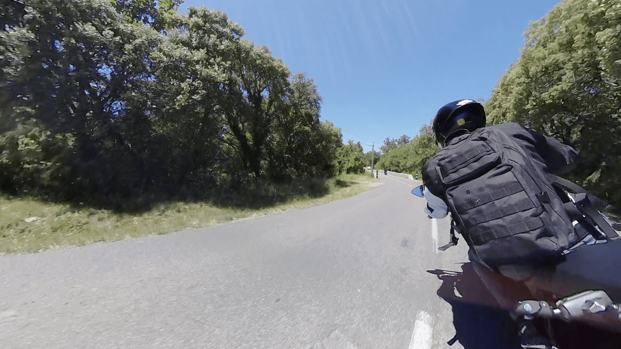 Une capture d'écran de l'Akaso 360 face vers l'avant