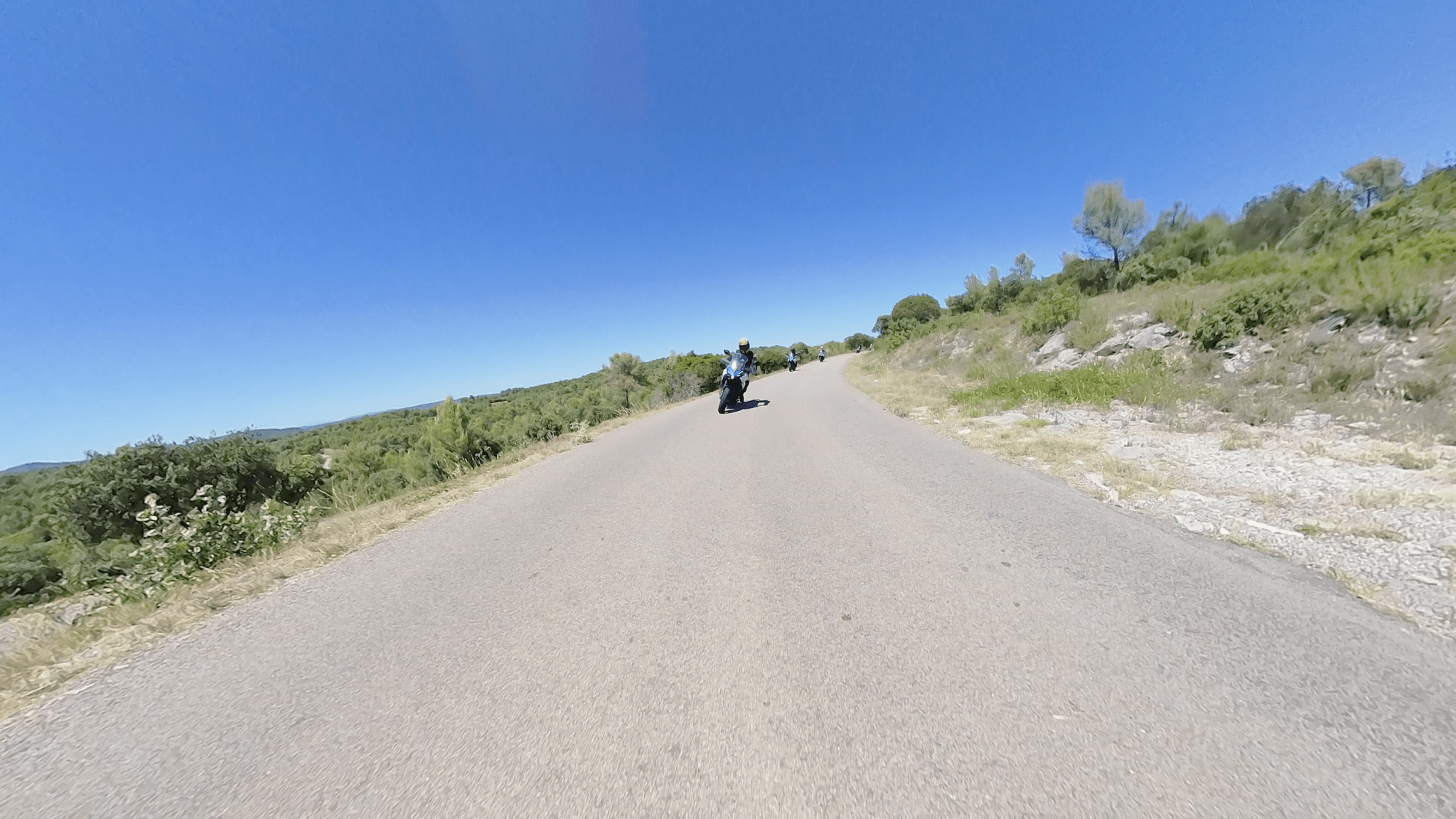 Une capture d'écran de l'Akaso 360 face vers l'arrière