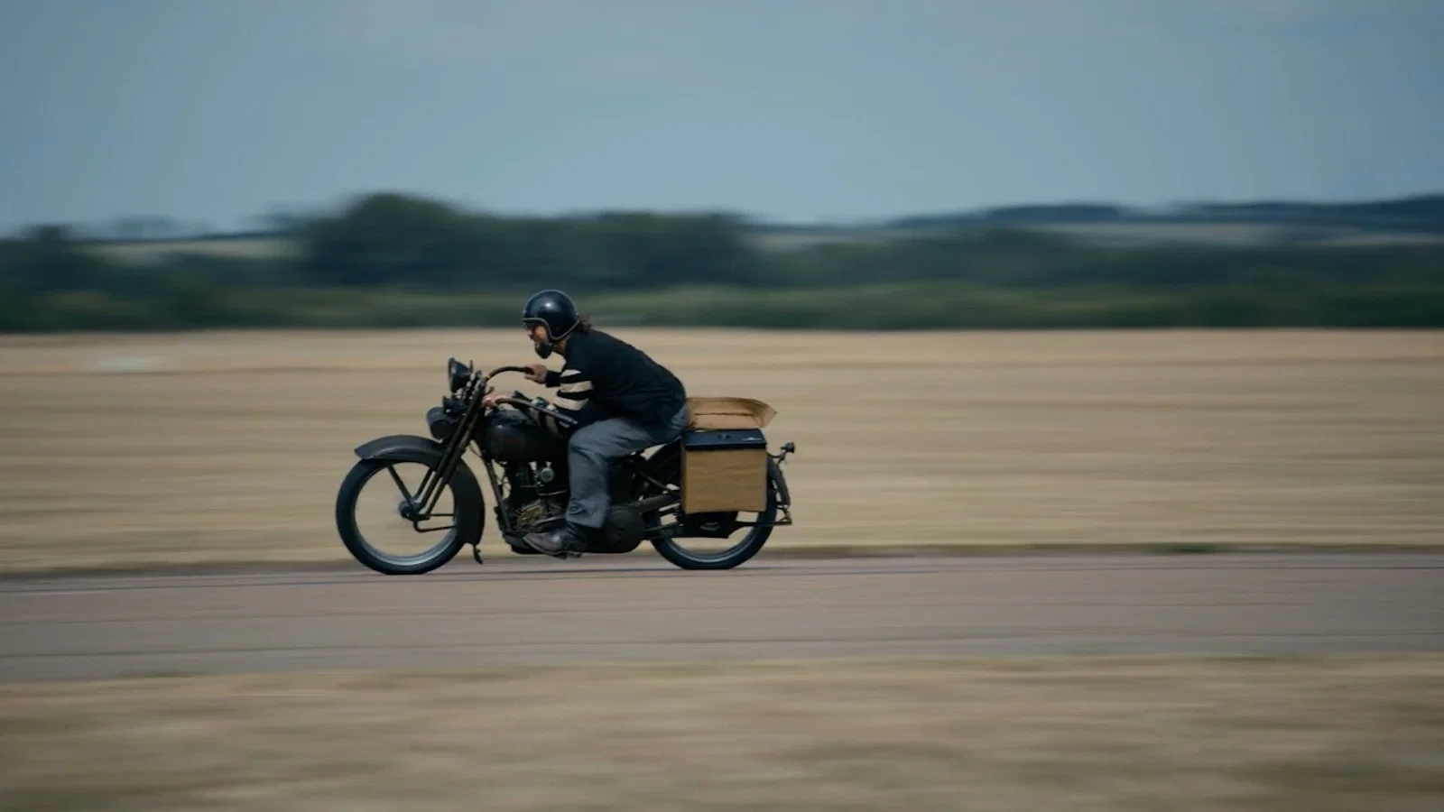 Jason Momoa riding his hybrid Harley-Davidson