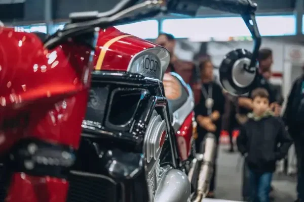 La prise d'air d'une moto