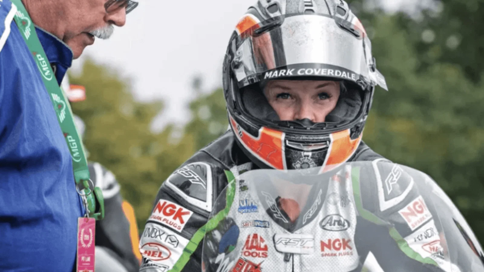 Maria Costello at the 2019 Isle of Man TT. Credit: Isle of Man TT.