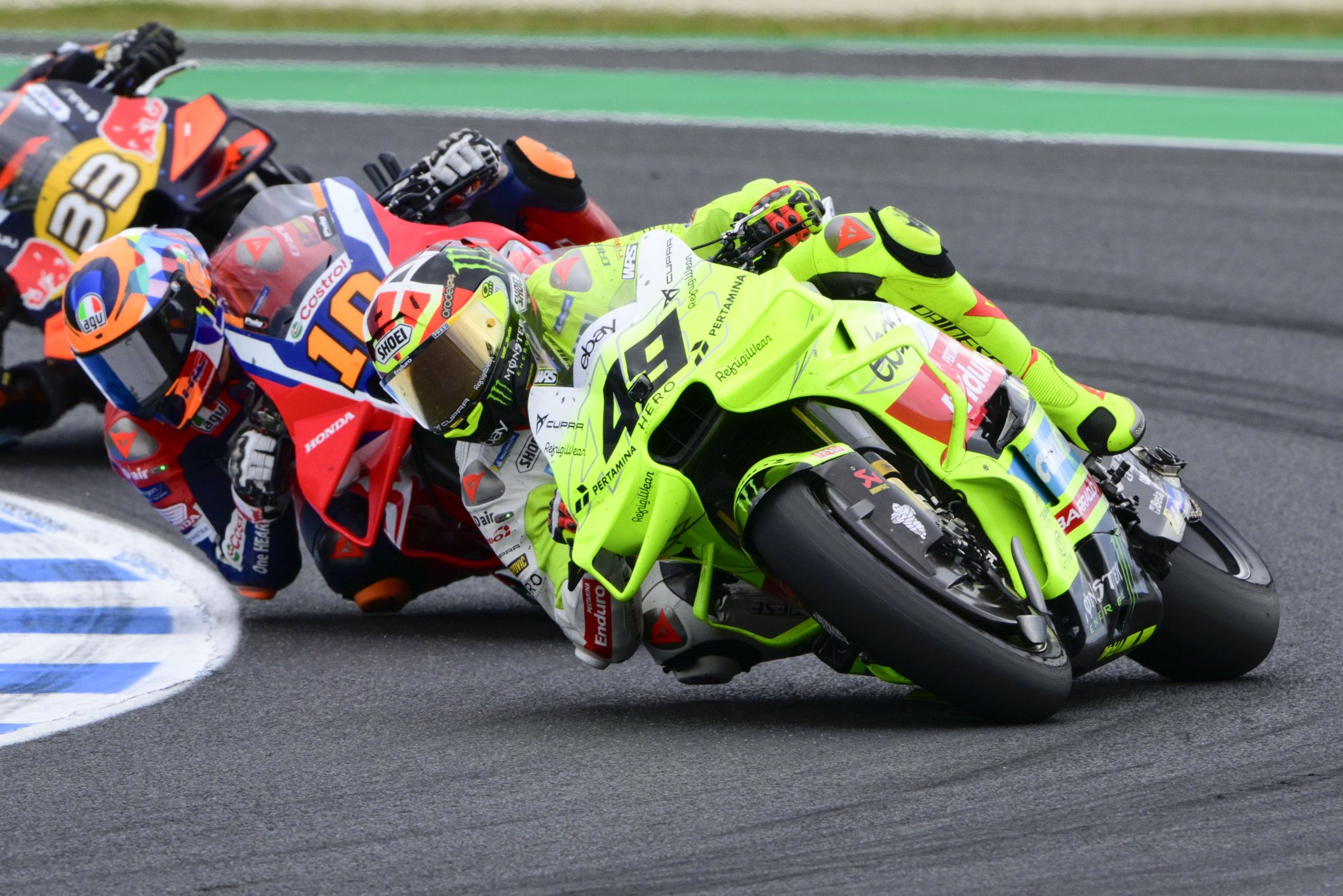 Motos MotoGP à Phillip Island. Crédit : Or et Oie.