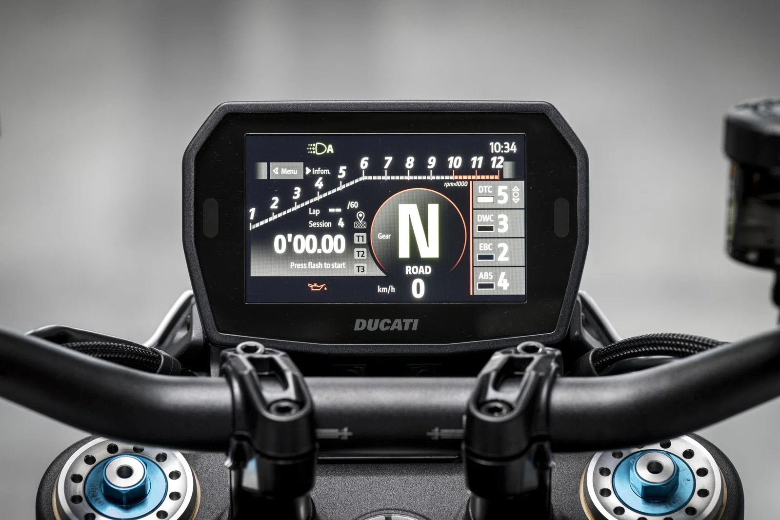 Tableau de bord Ducati Hypermotard V2 SP 2026.