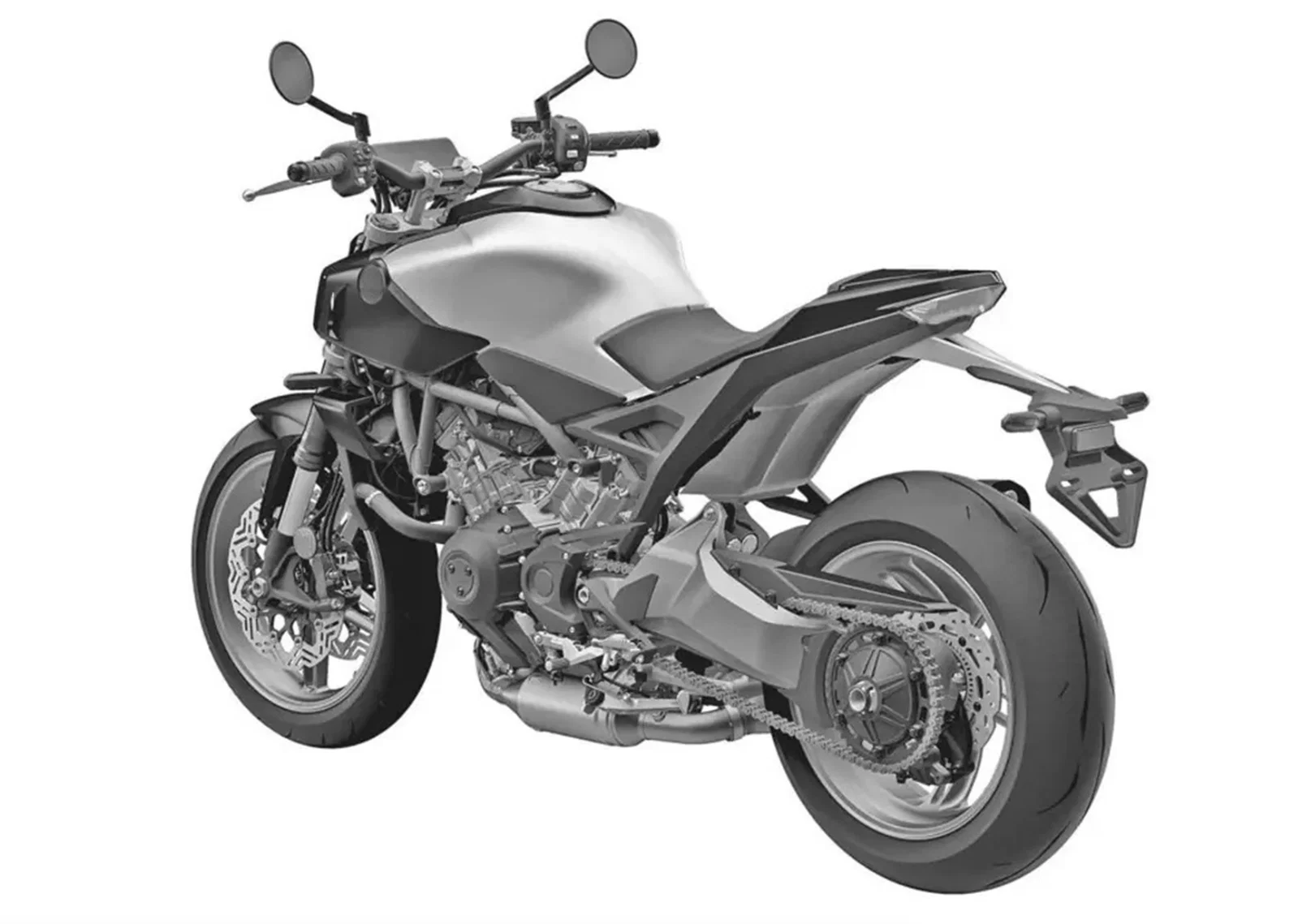 Une image brevetée du compresseur électronique Honda V3R 900