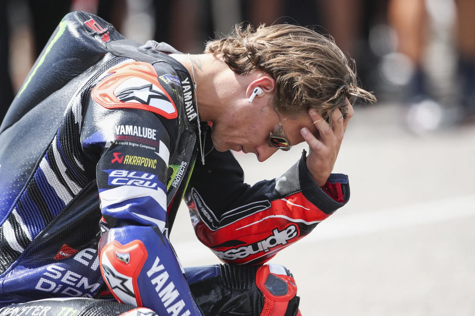 Quartararo au Sachsenring. Crédit : Or et Oie.