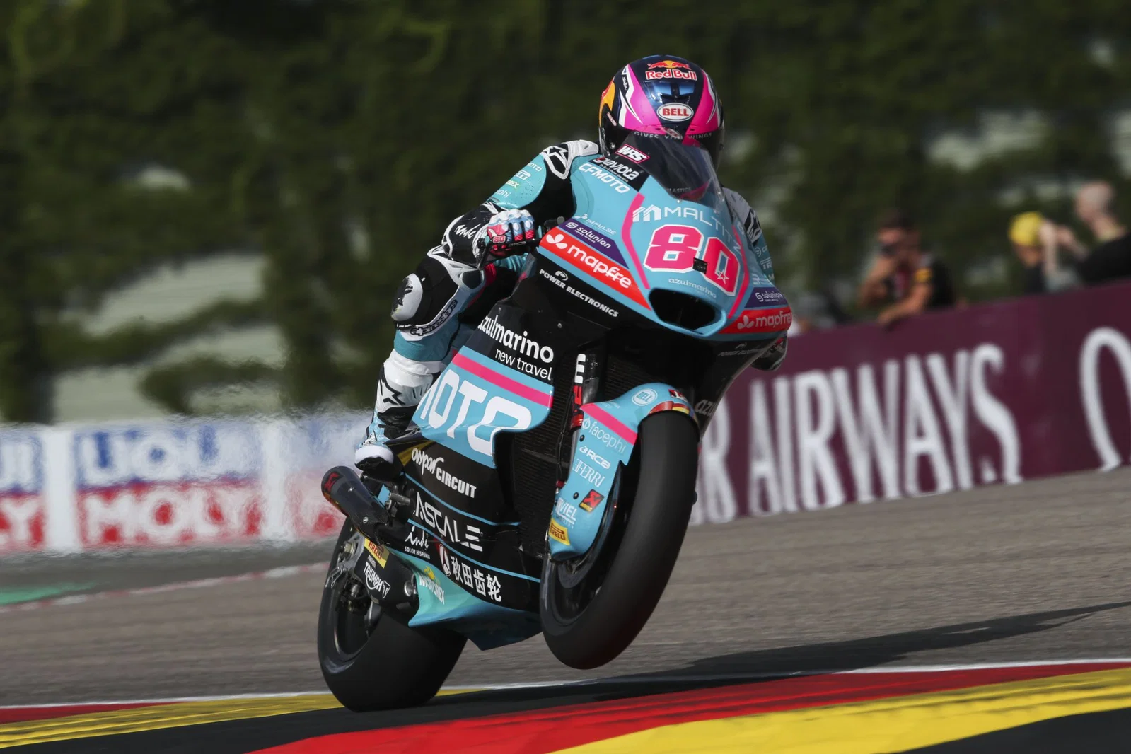 David Alonso en course au Sachsenring. Crédit : Or et Oie.