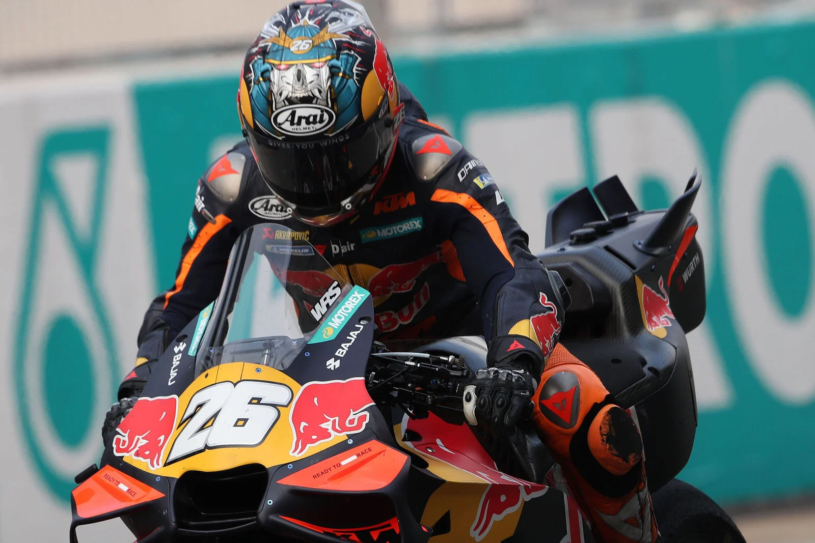 Dani Pedrosa lors d'un test MotoGP. Crédit : Or et Oie.