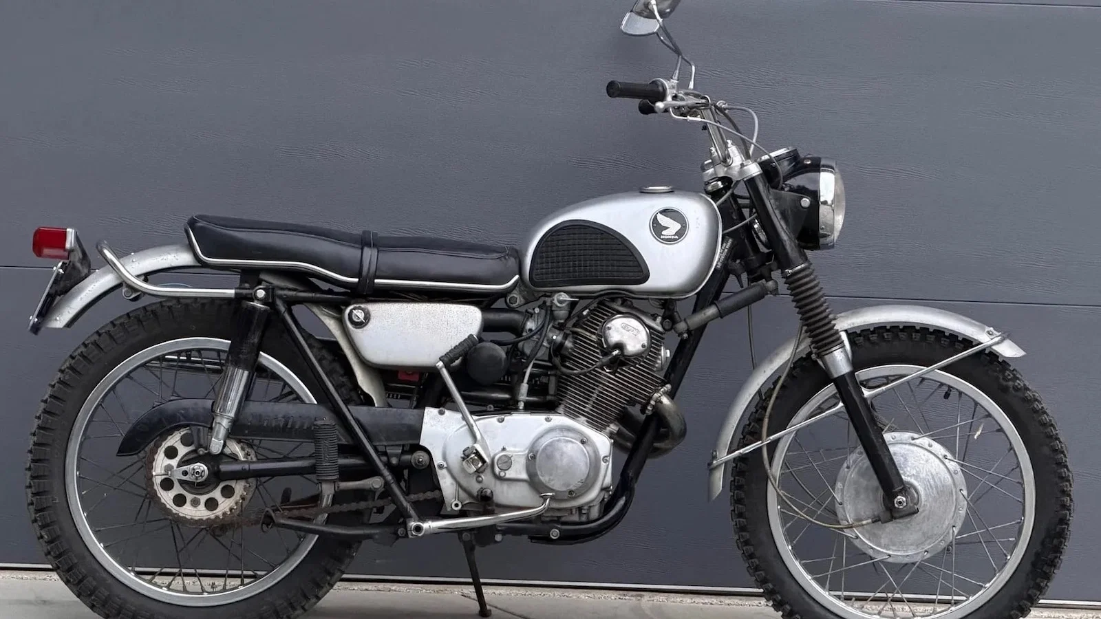 A Honda CL72 Scrambler