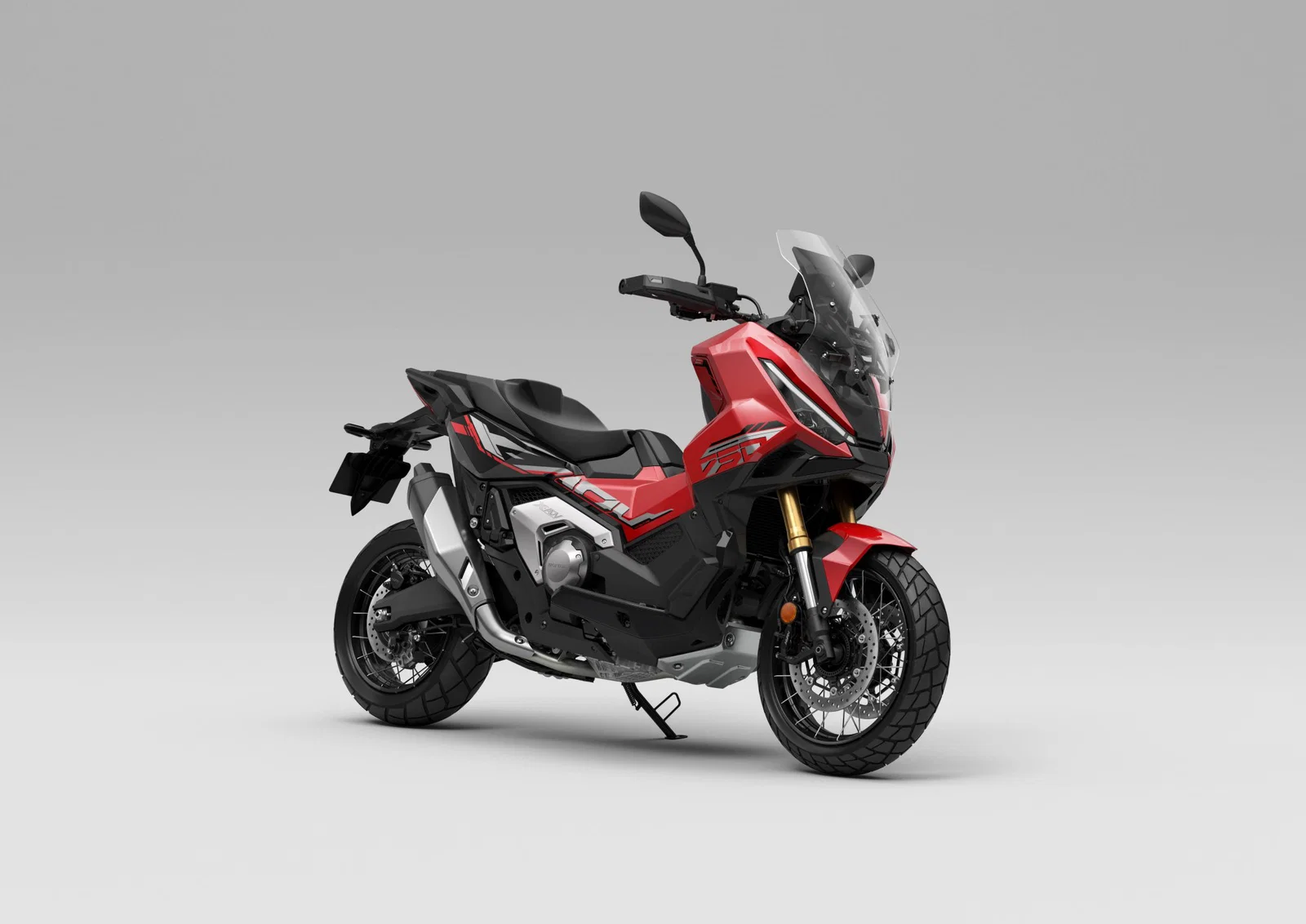 Nouveau Honda X-ADV dans une couleur Rouge Grand Prix.