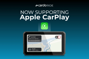 L'application de conduite premium de Cardo bénéficie de la technologie de tableau de bord Apple CarPlay