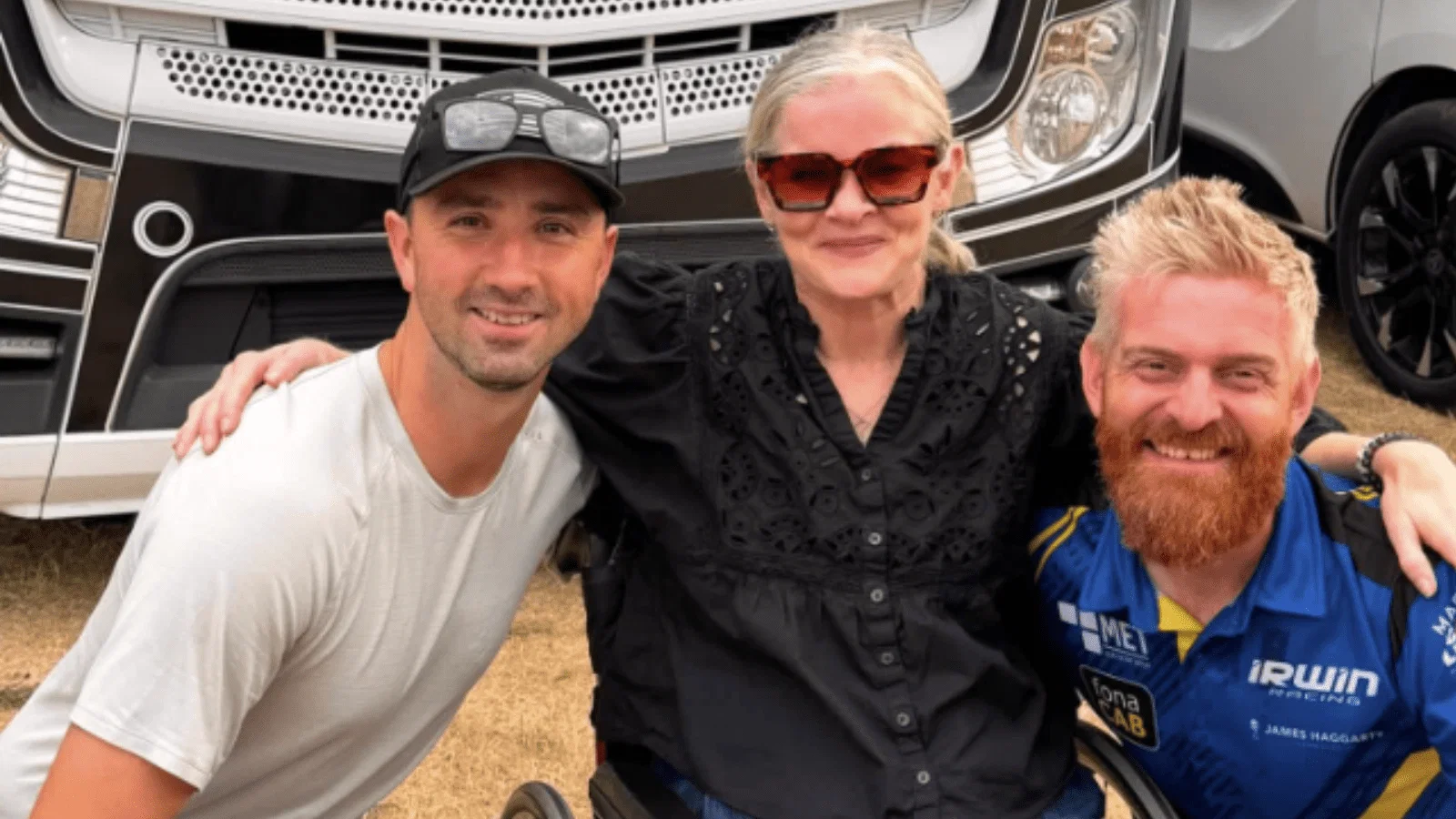 Maria Costello attending the Thruxton BSB round. Credit: Maria Costello/Facebook.