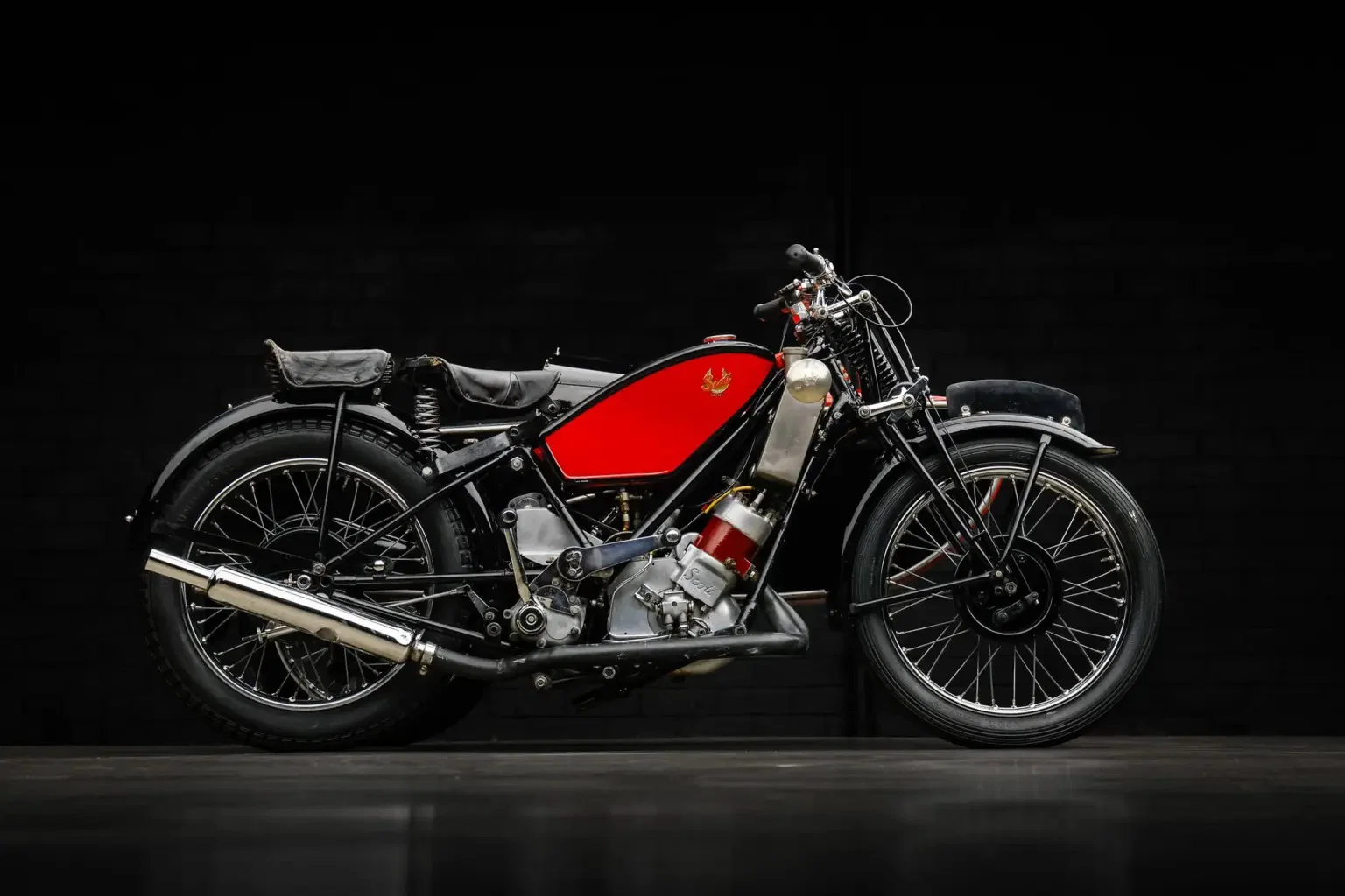 Tenue de side-car de l'ancien Steve McQueen Scott Flying Squirrel