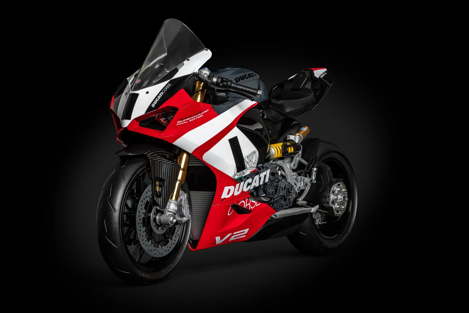 Modèle Ducati Panigale V2 à l'échelle 1/4.
