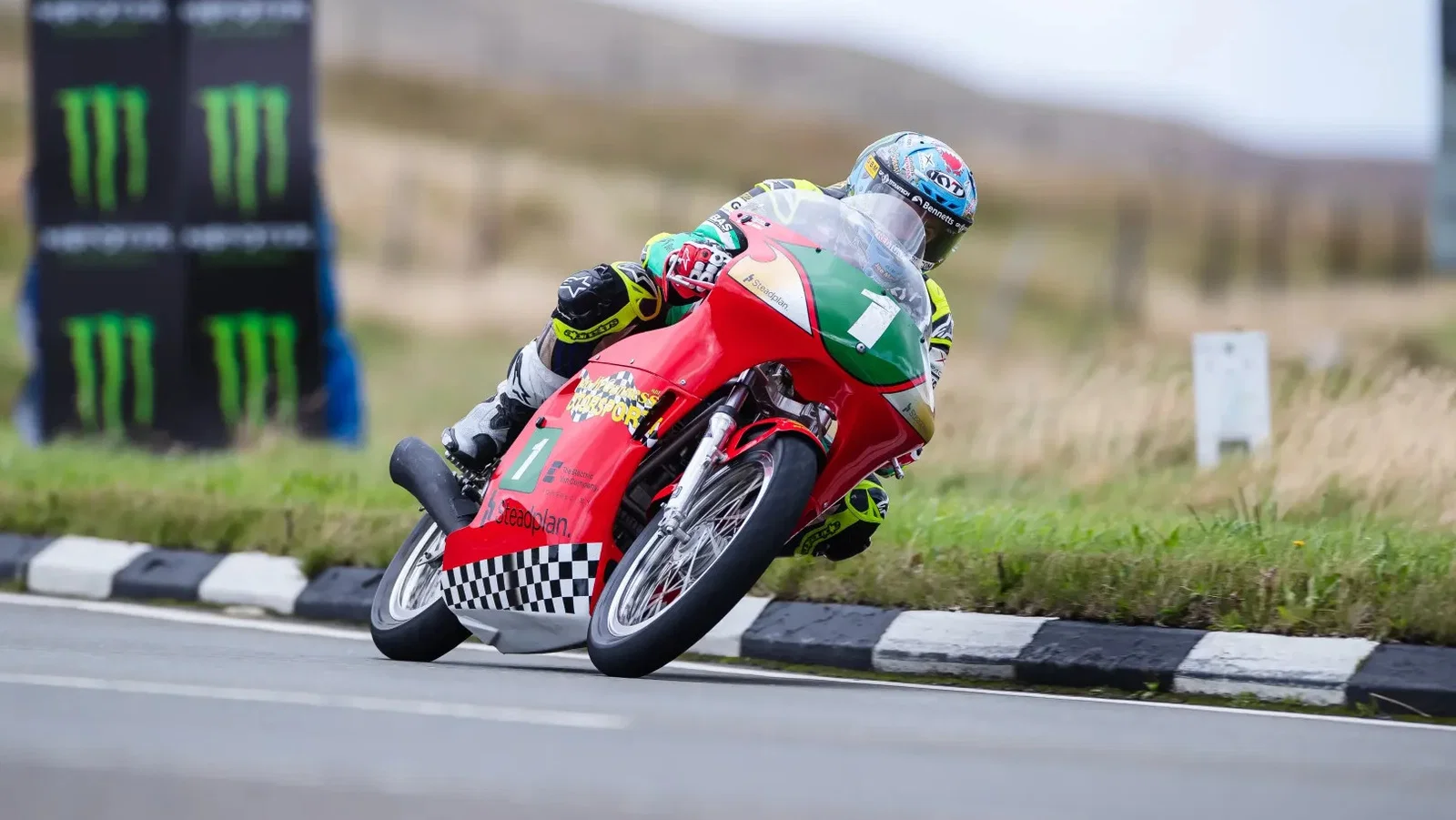 McGuinness takes P1 in Historic Senior qualifying on Thursday. Credit: Isle of Man TT.