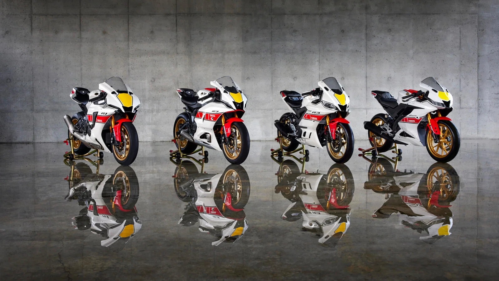 Livrée Yamaha 60e anniversaire pour les motos 2022