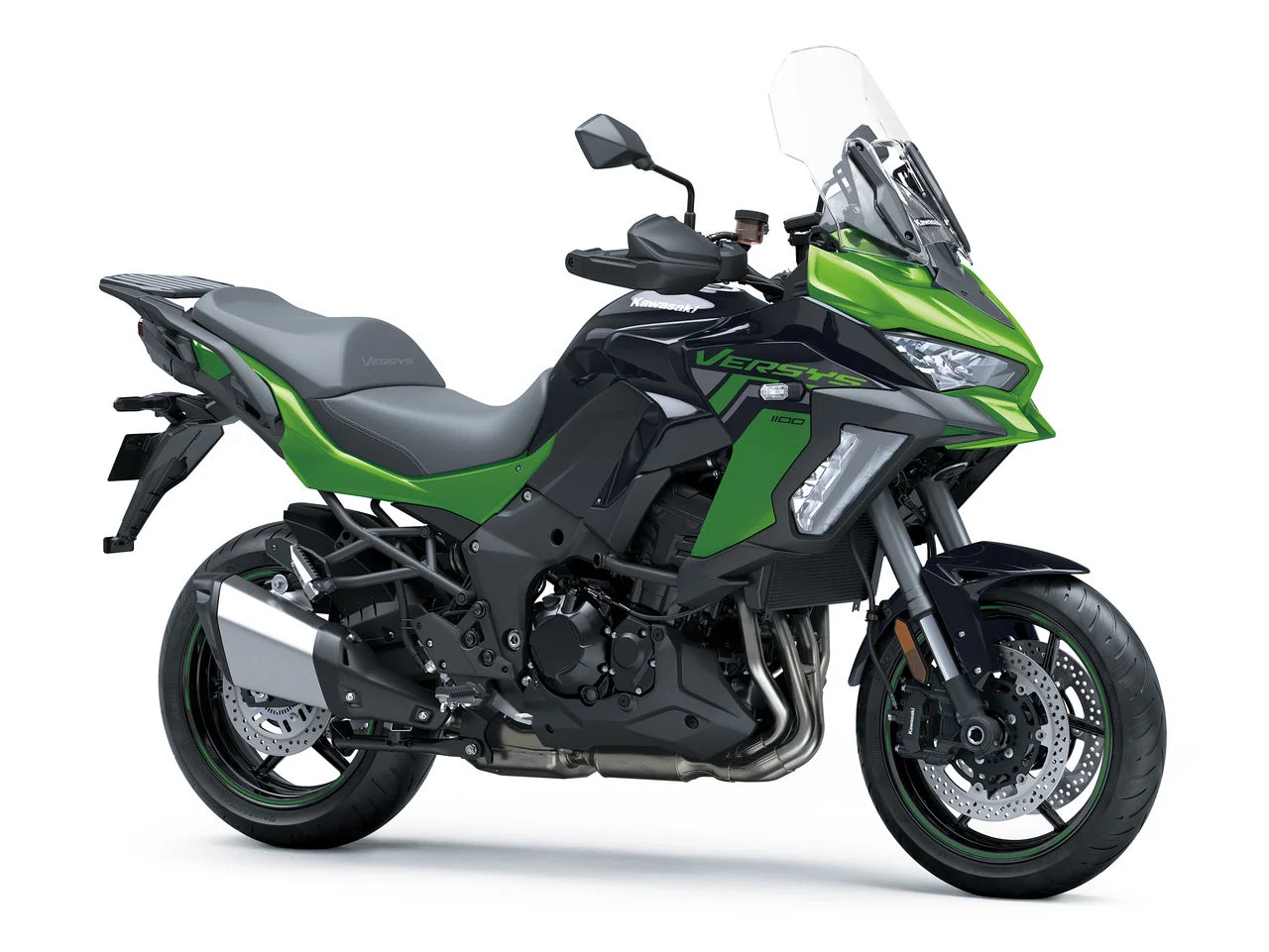 La Kawasaki Versys 1100 porte une nouvelle couleur pour 2027. Crédit : Kawasaki.